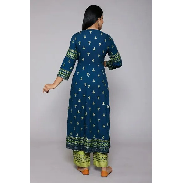 GR-Elegant Rayon Kurta Set with Bottom Wear and Dupatta for Women [Premium Product]