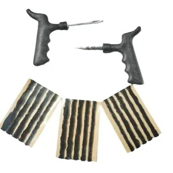 GR-Tubeless Tyre Puncture Repair with the Black T-...