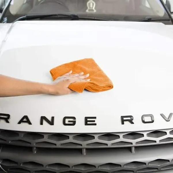 GR-Microfiber Cloth 4-pcs Yellow 40x40 cms 300 GSM Thick Lint Streak-Free Multipurpose Cloths - Automotive Microfibre Towels for Car Bike Cleaning Polishing  [Premium Product] 