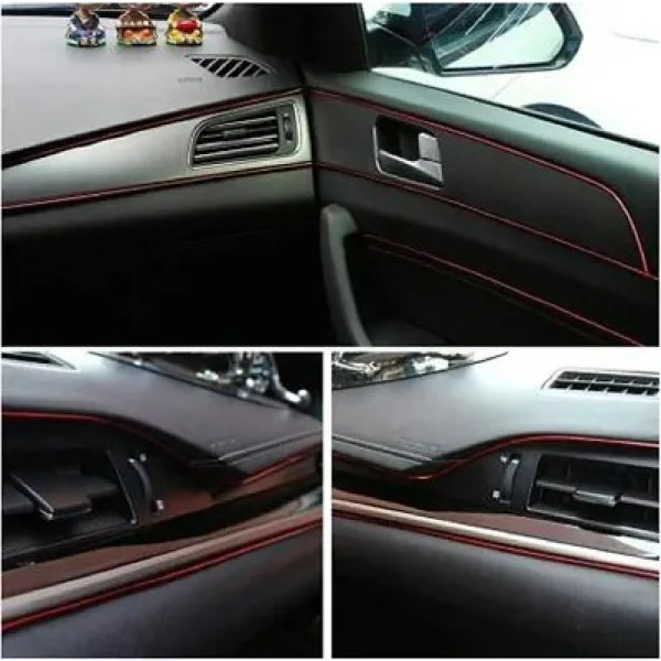GR-Elevate Your Car's Interior with Love Me Metallic Red Chrome Interior Decoration Beading [Premium Product] 
