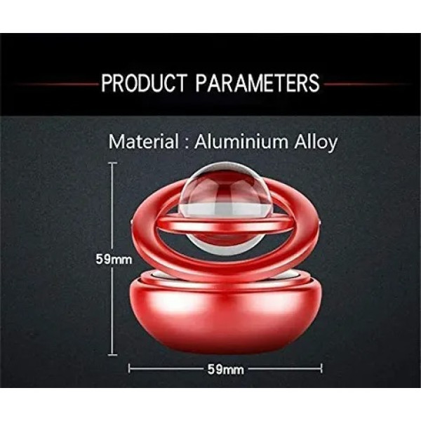 GR-Add a Touch of Elegance and Aroma to Your Car with Metal Car Double Loop Solar Fragrance[Premium Product]