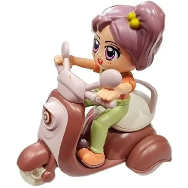 GR-Kain Friction Powered Mini bicycle Cartoon Scoo...