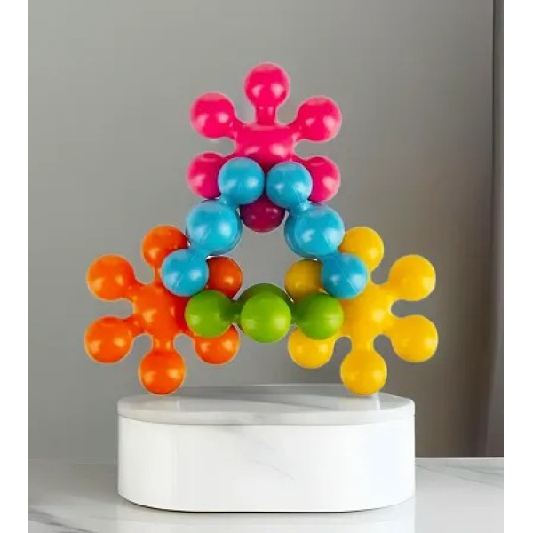 GR-FunToy 12 Pcs Kids Star Links Interlocking Blocks [Low Budget Product]