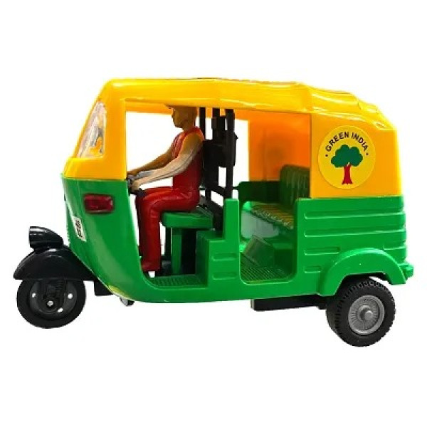 GR-CNG Auto Rickshaw & Farm Tractor Toy, Multi...