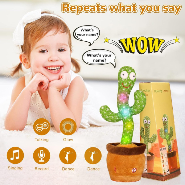 GR-Talking Cactus for Kids Dancing [Premium Product]
