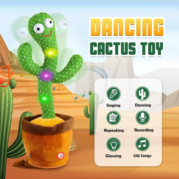 GR-Talking Cactus for Kids Dancing [Premium Product]