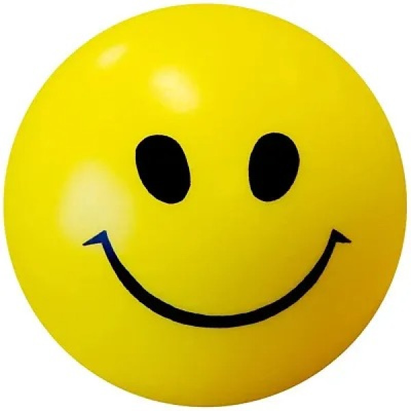 GR-Smiley Face Squeeze Ball Yellow Ball Stress (Pa...