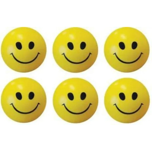 GR-Smiley Face Squeeze Ball Yellow Ball Stress Rel...