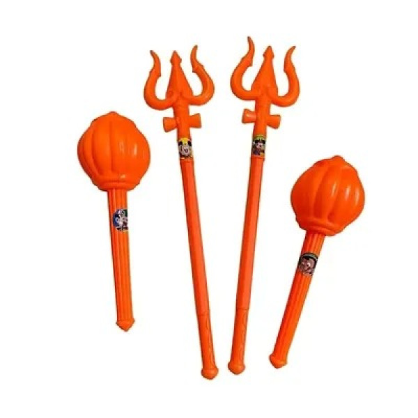 GR-Plastic Shiv Trishul And Hanuman Ji Gada Toy fo...