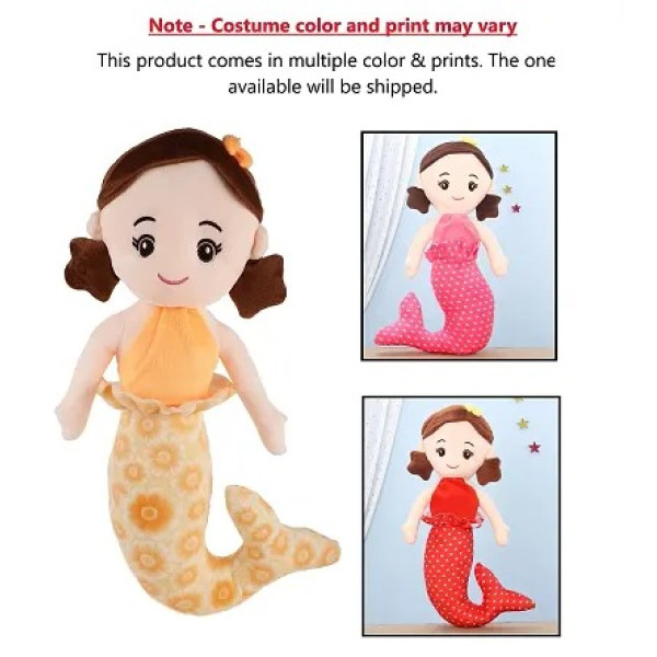 GR-Mermaid Doll Soft Stuffed Plush Toy for Kids Girls Birthday Gifts Decoration - Multicolor [Low Budget Product]