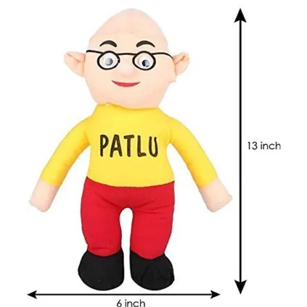 GR-Motu Patlu Soft Toy for Kids Playing Girls Children Playing Teddy Bear in Size 30 cm Long- Multi Color [Low Budget Product]