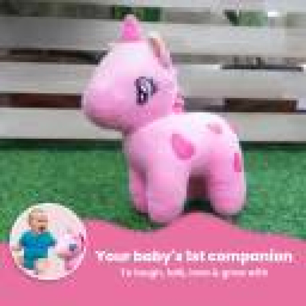 GR-Plush Soft/Stuffed Animal Toy for 6+ Month Kids| Cuddly Soft Toy (Pink Unicorn) [Low Budget Product]