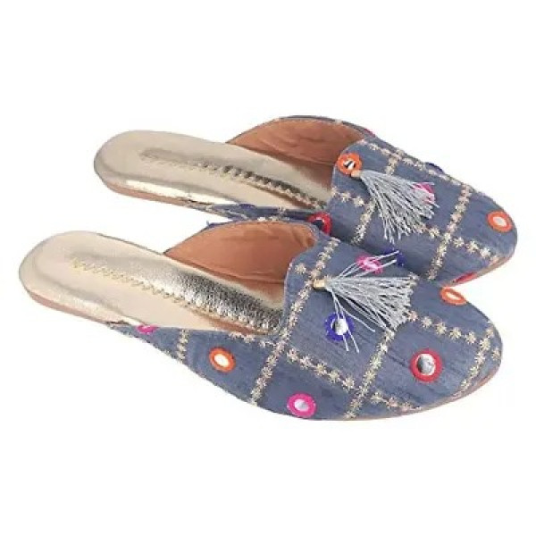 GR-Be You Women Ethnic Footwear/Multicolor Mirror ...