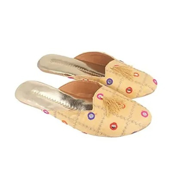 GR-Be You Women Ethnic Footwear/Multicolor Mirror ...