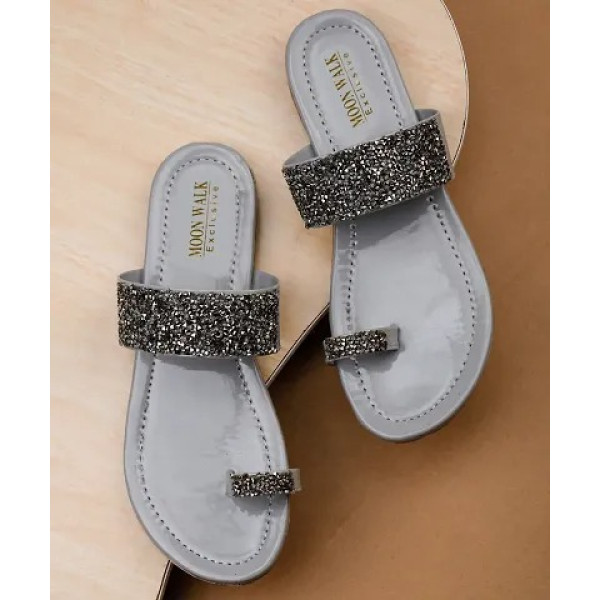 GR-Stylish Grey Synthetic Women's Embellished One ...