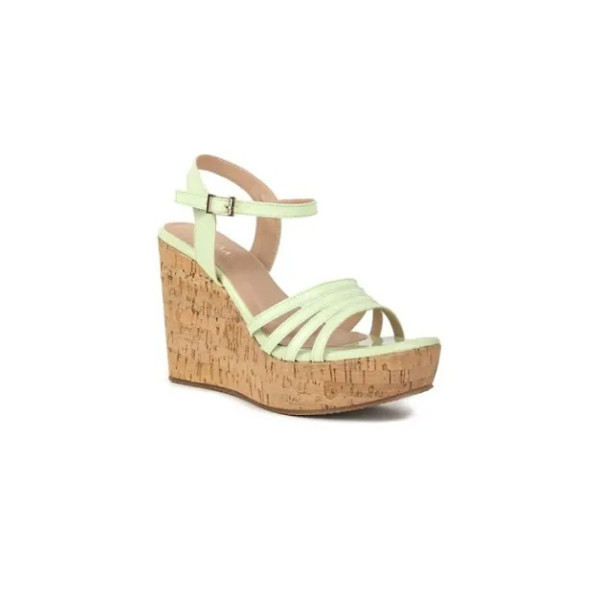 GR-Stylish Synthetic Printed Wedge Heels With Buck...