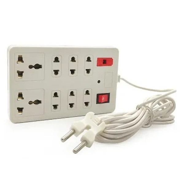 GR- Indian Sockets Mini Wall Extension Cord with 6...
