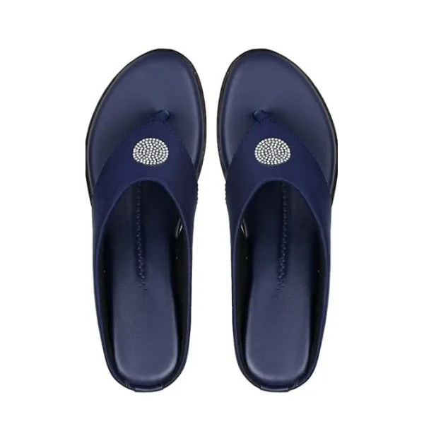 GR-Women Attractive PVC Footwear Embellished Comfo...