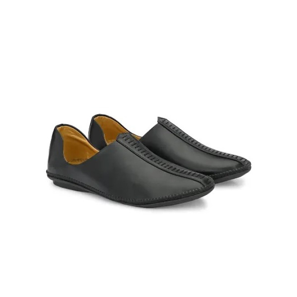 GR-Ethnic Fashionable Mojaris / Casual Jutti For Men in Black