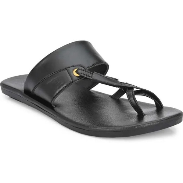 GR-Synthetic Leather Solid & Stylish Sandals For Men