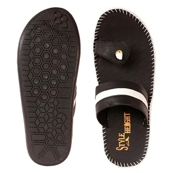 GR-Stylish & Comfortable Suede Black Mens Sandal