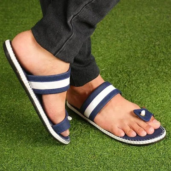 GR-Stylish & Comfortable Suede Blue Mens Sandal