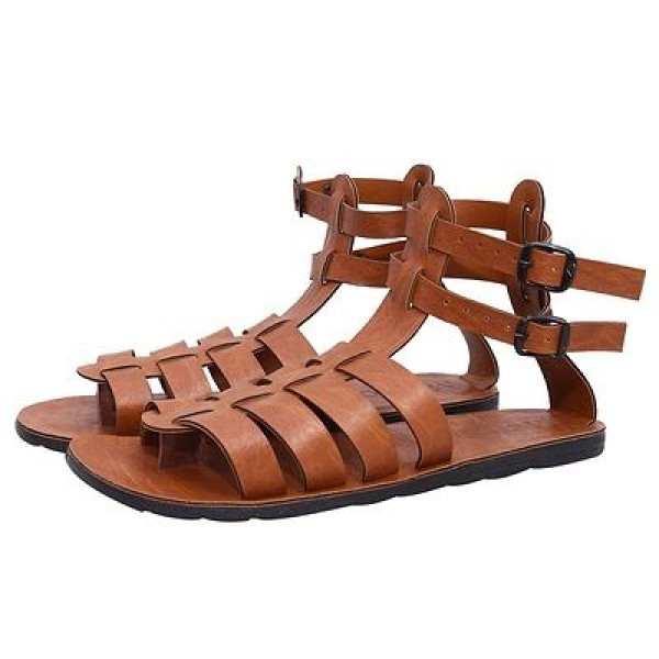 GR-Stylish Mens Synthetic Leather Gladiators &...