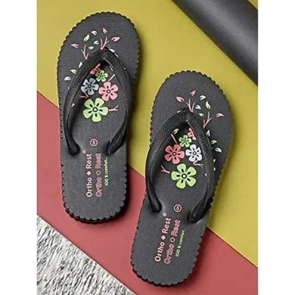 GR-Orthopedic Footwear | Doctors Chappal | Ortho + Rest Women's Hawai Ortho Slippers | Comfortable Flip Flops for Home Daily Use