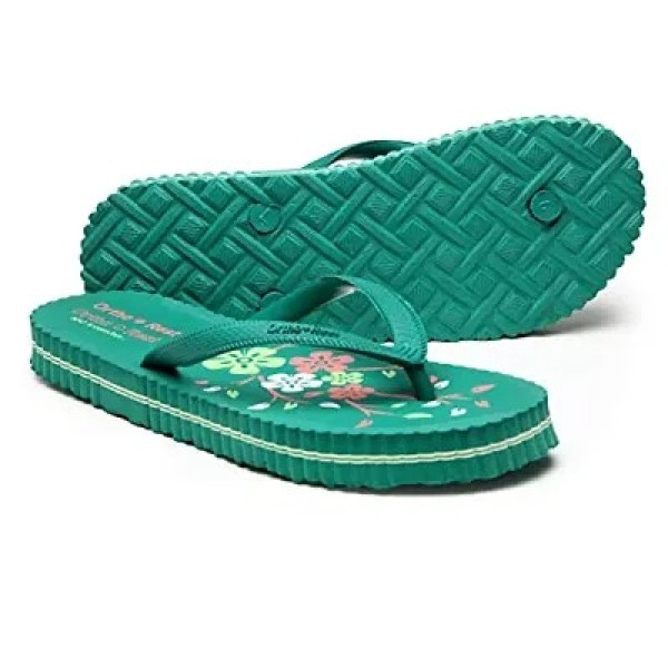 GR-Green Orthopedic Footwear | Doctors Chappal | Ortho + Rest Women's Hawai Ortho Slippers | Comfortable Flip Flops for Home Daily Use