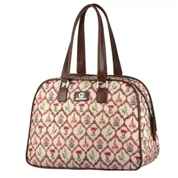 GR-Trendy Printed 35L Genuine Canvas Travel Duffel...