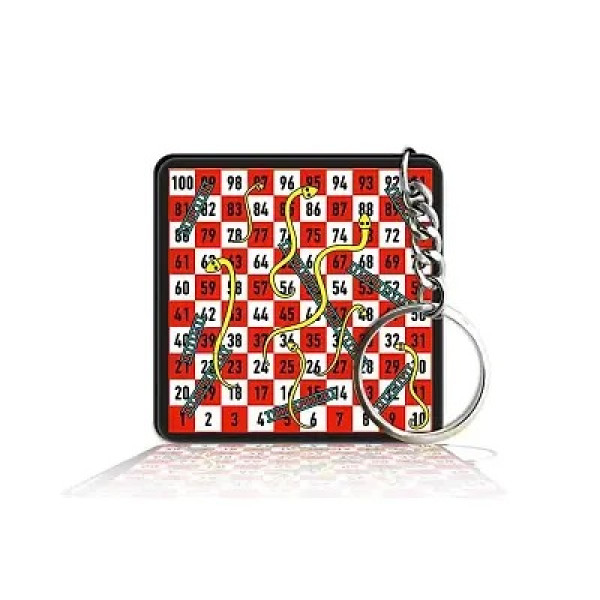 GR-Printed Square Keyring Perfect Gift Keychain fo...