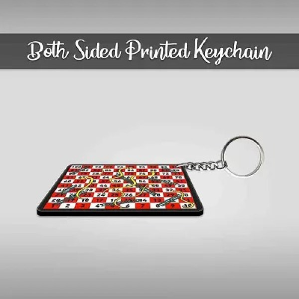 GR-Printed Square Keyring Perfect Gift Keychain for Bag Wallet Purse Bike Car Cycle Lock Key House Keys-Sap Sidi