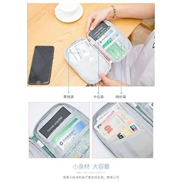 GR-Fashionable CONNECTWIDE Men and Women Money Ticket Mobile Document Organizer Travel Passport Holder,Passport Wallet
