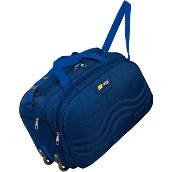 GR-Blue Fancy & Stylish Solid Polyester Luggag...