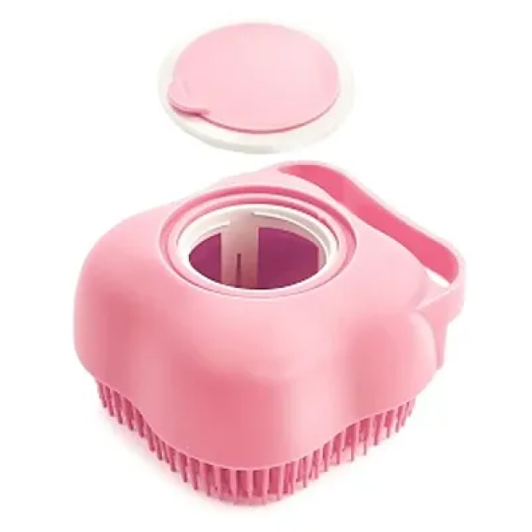 GR- Dog Grooming Brush Silicone Puppy Massage Brus...