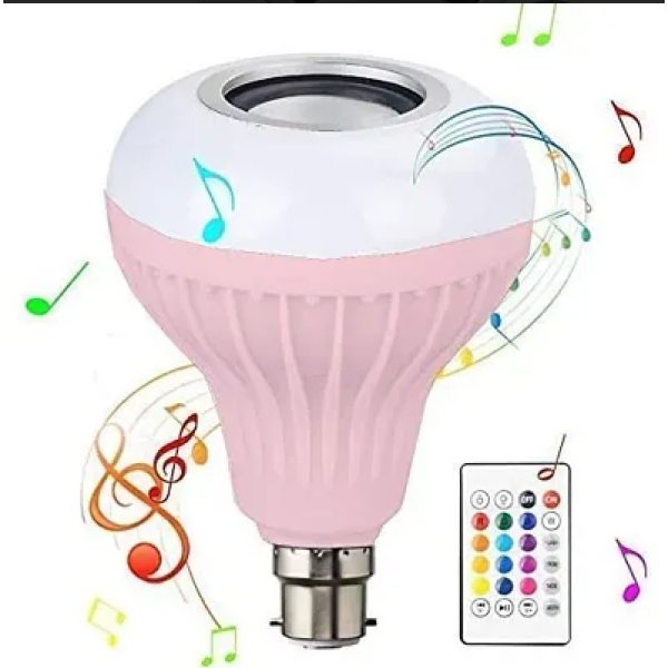 GR-Multi Coloured Lights Smart Bulb Bluetooth Spea...