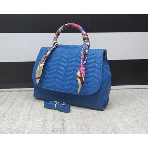GR-Blue Elegant Stylish Sling Strap PU Handbags,Em...