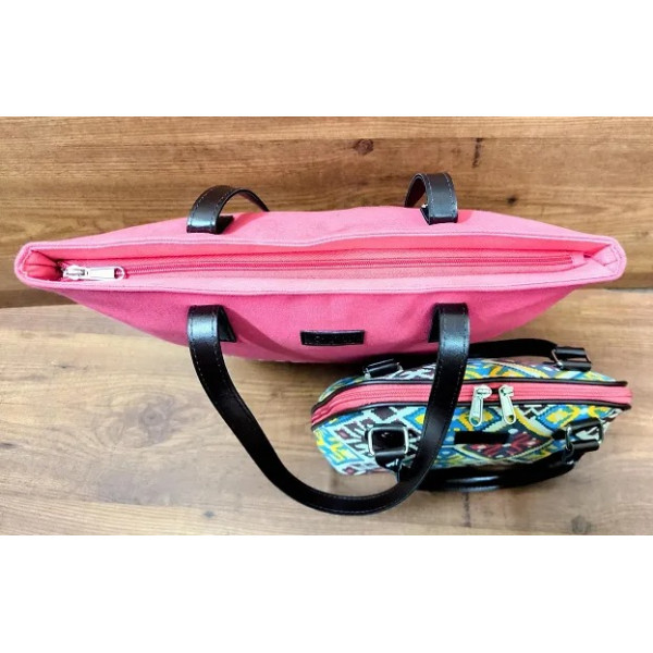 GR-Smart & Beautiful Latest Pink Canvas Handbags Combo for Women-Pack of 2