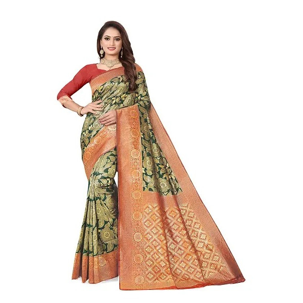 GR-Gorgeous Ethnic Wear Jaquard Embellished Saree ...