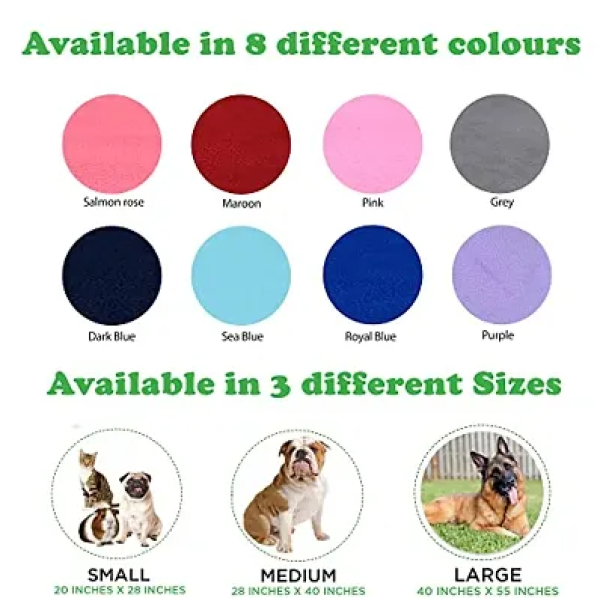 GR-Hygenic Pet Dry Sheet Waterproof Reusable Washable Pee Pads (Small Combo, Dark Blue + Sea Blue)