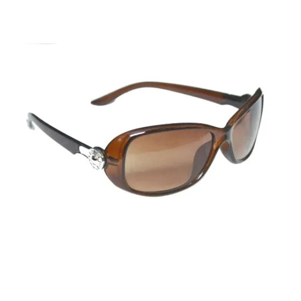 GR-Brown Oval Shape Sunglasses UV Protection Sungl...