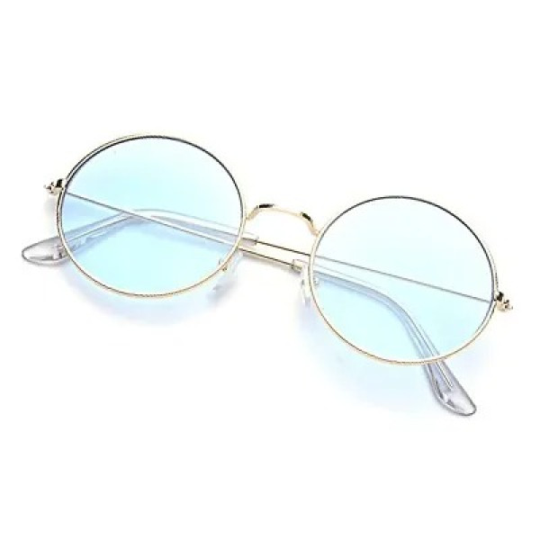 GR-Blue Fashionable Round Sunglass For Men And Women