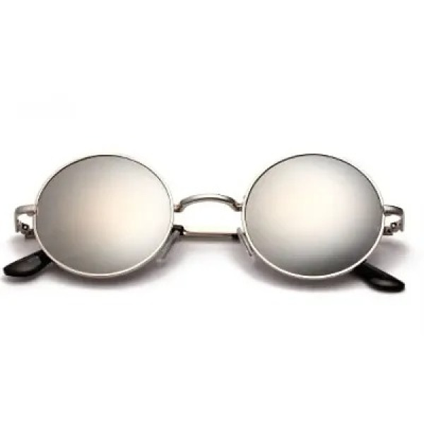 GR-Silver Fashionable Round Sunglass For Men And W...