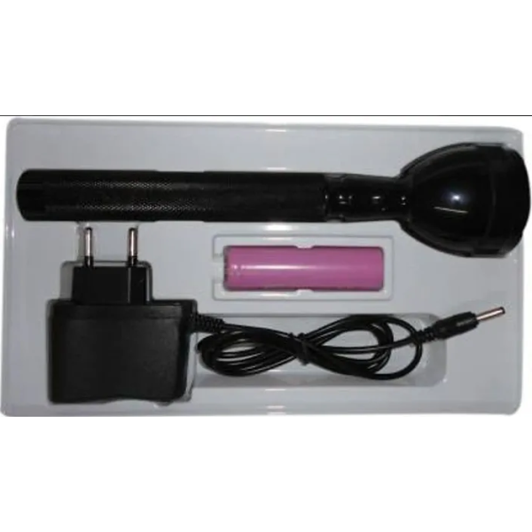 GR-RECHARGEABLE LED TORCH Black 20.5 cm Rechargeab...