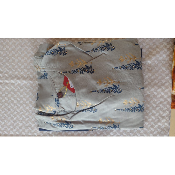 24 Vedic Women Rayon Straight Round Neck Motif Des...