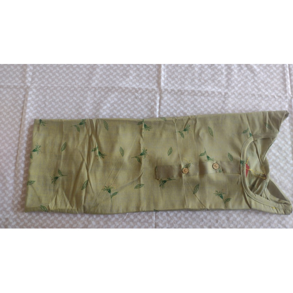 24 Vedic Women's Polyester Knee Length kurti 2XL-Olive Green ||Low Budget Product