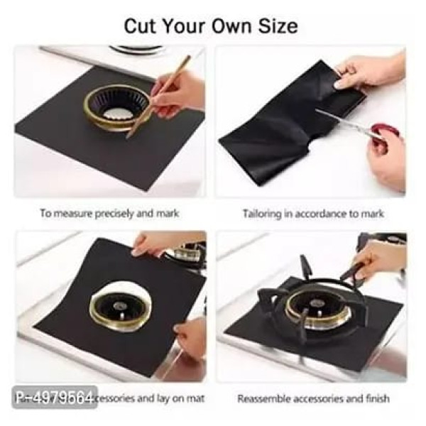 GR-Kitchen Mat Reusable Burner Gas Stovetop Protec...