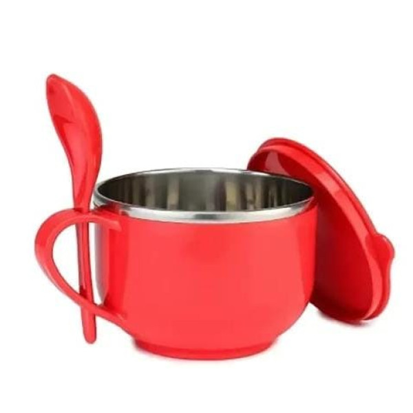 GR-Beautiful Soup Bowl with Spoon in Double Layer ...