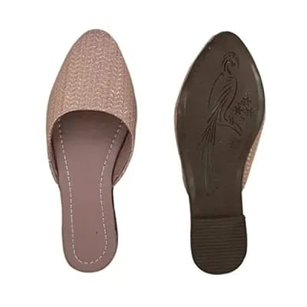 GR-Shoe Bellies Flat Open Back Flat Mules for Women and Girls [Low Budget Product]