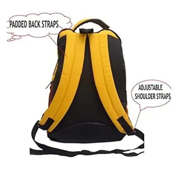 GR-Water Resistant College School Computer Bag Fits 15.6 Inch Laptop Notebook Laptop Backpack,Business Travel Gift for Men Women, (Yellow)